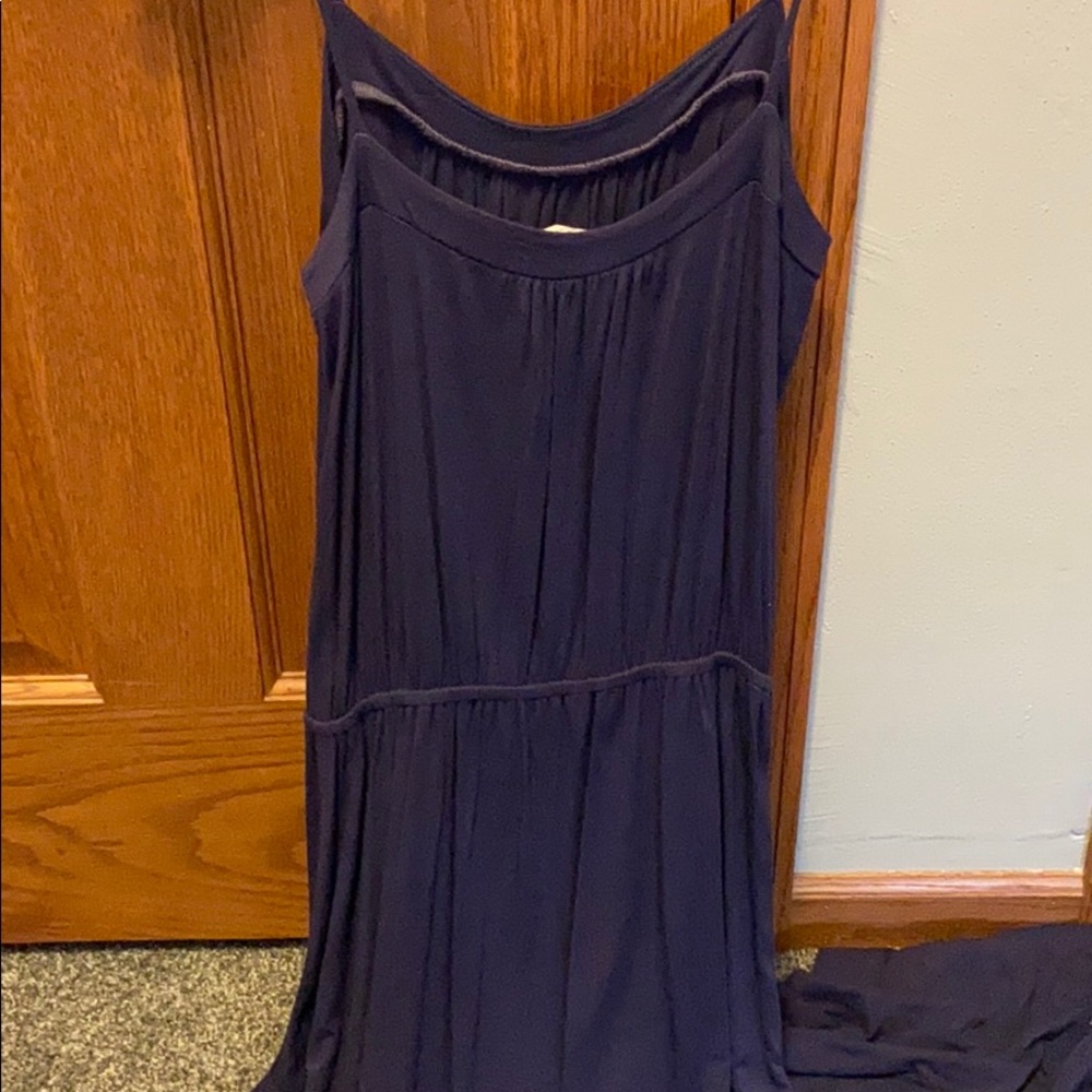 Blue flowy dress